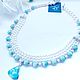 Necklace with larimar 'the Gentle Blues of silence', Necklace, Moscow,  Фото №1