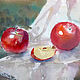 Watercolor. Apples, Pictures, Moscow,  Фото №1