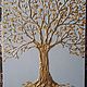 Фактурная картина Золотое дерево. Картины. Яна-New-Art. Ярмарка Мастеров.  Фото №4