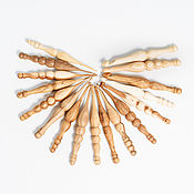 Материалы для творчества handmade. Livemaster - original item Wooden knitting hooks Set (2,5-15mm) - 17#11. Handmade.