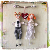 Куклы и игрушки handmade. Livemaster - original item Garret doll: Happy together - a wedding gift. Handmade.