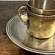 Заказать Винтаж: Антикварная кофейная пара, серебрение, XIX век, Франция. Brocante chez Alla. Ярмарка Мастеров. . Кружки винтажные Фото №3