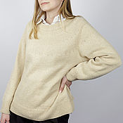 Одежда handmade. Livemaster - original item Sweater with a round yoke made of cashmere. Handmade.