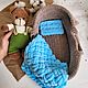 Мишка вязаный в люльке. Амигуруми куклы и игрушки. toys_by_anastasi. Интернет-магазин Ярмарка Мастеров.  Фото №2