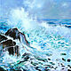 Картина Море Морской пейзаж Картина волна Пейзаж моря Картина шторм, Картины, Санкт-Петербург,  Фото №1