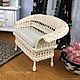 Sofa for dolls - doll house, wicker furniture for dolls. Doll furniture. kotomka-nv. My Livemaster. Фото №6