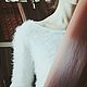 Белый пушистый укороченный джемпер/crop top, Джемперы, Бердянск,  Фото №1
