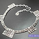 Колье КЛЕТКА из посеребренных элементов. Колье. Unica Bijoux. Ярмарка Мастеров.  Фото №6