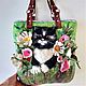 Order Bag felted 'cat Marquis'. wool gifts. Livemaster. . Classic Bag Фото №3