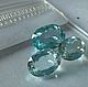Аквамарины пара 3.23 ct "Горная река". Комплекты свадебных украшений. Сертифицированные камни (Татьяна). Ярмарка Мастеров.  Фото №5