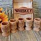 Набор рюмок Whiskey 6 шт. Рюмки. Сувенир Кубани. Ярмарка Мастеров.  Фото №5