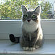 Cat Bonya photos, felted cat portrait likeness. Felted Toy. Woolen Zoo. My Livemaster. Фото №4