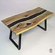 Журнальный стол-река из карагача. Столы. Akutrau Woodworking. Ярмарка Мастеров.  Фото №5