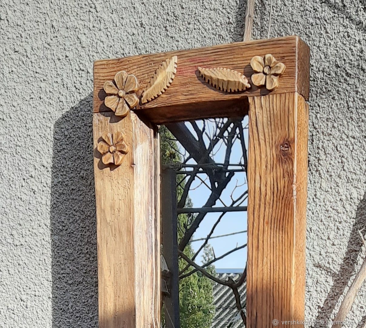 Зеркало в деревянной раме – купить на Ярмарке Мастеров – NIFF4RU ...