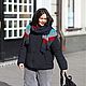 Шарф зимний вязаный Улыбка синий в полоску. Шарфы. Анна Шункина Вяжу тепло Шарфы Шапки. Интернет-магазин Ярмарка Мастеров.  Фото №2