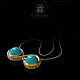 Заказать Кулон "Бесконечность" из золота с бирюзой. SCARABEY jewelry. Ярмарка Мастеров. . Подвеска Фото №3