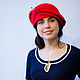 hat Cloche 'scarlet rose'. Hats1. EDIS | дизайнерские шляпы Наталии Эдис. My Livemaster. Фото №5