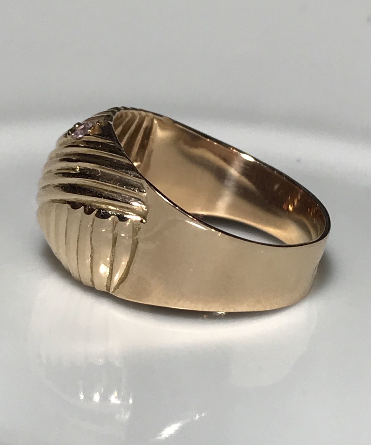 Золотое кольцо чалма СССР 583 проба
