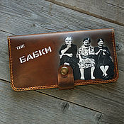 Сумки и аксессуары handmade. Livemaster - original item Large leather wallet with a pattern of 