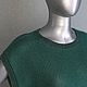 Заказать Топ "Пыльный изумруд" кашемир/шелк. Вера / Kirshvery_knit (kirshvery) (kirshvery). Ярмарка Мастеров. . Топы Фото №3
