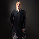 Long Dark Blue Taffeta Dress «Scandinavian». Dresses. mongolia. Online shopping on My Livemaster.  Фото №2