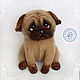 Mopsik Shimmy felted wool. Fun. Elena Konopleva dolls and toys. My Livemaster. Фото №4