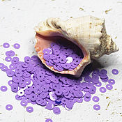 Материалы для творчества ручной работы. Ярмарка Мастеров - ручная работа Sequins 4 mm No№98 Lilac 2 g. Handmade.