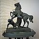 Аntique Sculpt of Baron Klodt Horse Cast iron + Round Table Present. Vintage interior. LuxVintage. My Livemaster. Фото №4