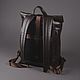 Order Men's leather backpack 'Dazzler' (Dark brown). DragonBags - Rucksack leather. Livemaster. . Backpacks Фото №3