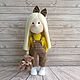 Кукла ручной работы в комбинезоне. Тыквоголовка. Vera's dolls. Ярмарка Мастеров.  Фото №6