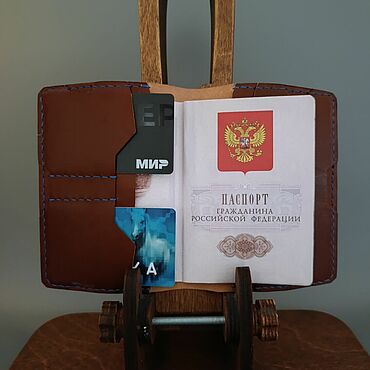 Сумки ручной работы. Ярмарка Мастеров - ручная работа Обложка на паспорт. Handmade.