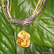 Украшения handmade. Livemaster - original item Amber necklace 