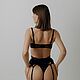 Комплект нижнего белья из вышивки на сетке. Swan. Комплекты белья. Natali Lingerie / Нижнее бельё ручной работы!. Ярмарка Мастеров.  Фото №4