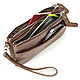 Order Women's leather bag 'Helga' (brown). Russian leather Guild. Livemaster. . Crossbody bag Фото №3