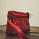 Red leather cosmetic bag. Beauticians. G.L.A.D.. My Livemaster. Фото №6