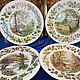 Винтаж: Coalport.Тарелка.Времена года в лесу.Woodlands Seasons. Тарелки винтажные. Антик.Декор.Винтаж. Интернет-магазин Ярмарка Мастеров.  Фото №2