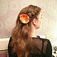 Horquilla de rozochka a mano. Hairpins. Mariya Kudriashova. Online shopping on My Livemaster.  Фото №2