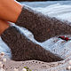 Down socks knitted grey. Socks. Dom-puha (dom-puha). Online shopping on My Livemaster.  Фото №2
