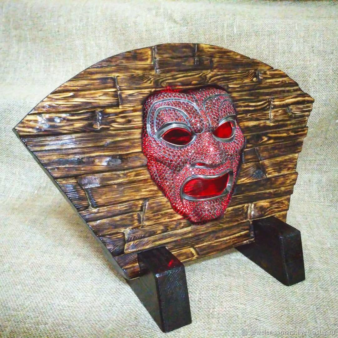 Samurai mask – купить на Ярмарке Мастеров – E16L1COM | Interior masks,  Samara
