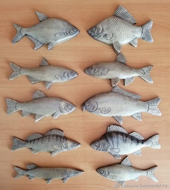 Гипсовые рыбы на стену (68 фото)