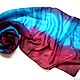 Order Batik silk stole Mountain spring women's scarf. silk Paradise. Livemaster. . Wraps Фото №3