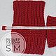 Короткие красные митенки для авто. Митенки. SoftKnitFabrique. Ярмарка Мастеров.  Фото №4