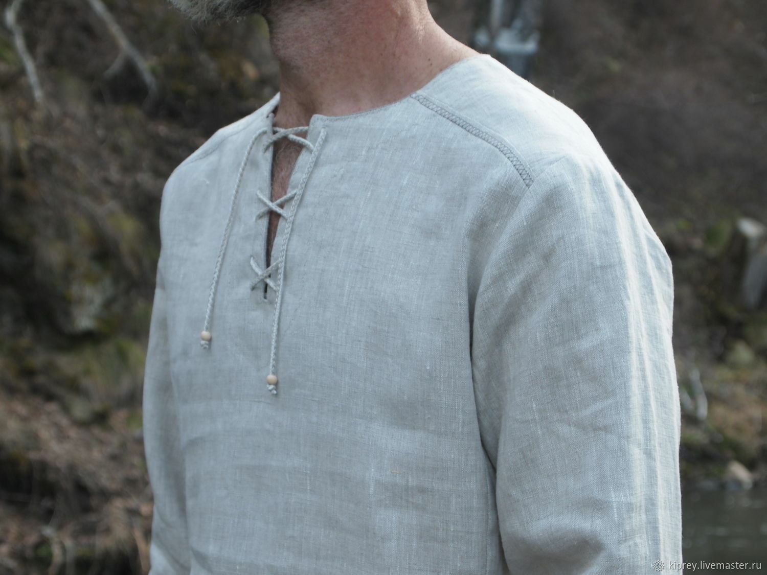 Средневековая льняная рубаха Викинги
