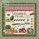 Схема для вышивки: Свежие овощи. Схемы для вышивки. Любимый крестик. Интернет-магазин Ярмарка Мастеров.  Фото №2