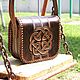 Leather bag 'Celtic emblem' red. Classic Bag. schwanzchen. My Livemaster. Фото №5