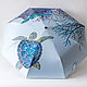 Folding painted umbrella machine ' Sea Turtle'. Umbrellas. UmbrellaFineArt. My Livemaster. Фото №5