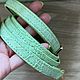 Светло-зелёная сумка из крокодиловой кожи. Классическая сумка. Chic bags. Ярмарка Мастеров.  Фото №6