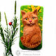 Cover for your cat and Poppies case for cell phone case felted wool, Case, Sochi,  Фото №1
