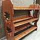 Обувница из массива дерева, Полки, Санкт-Петербург,  Фото №1
