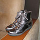 SOLD Leather Silver Sneakers shoes Nando Muzu size 40, Vintage shoes, Moscow,  Фото №1